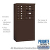 Free-Standing 4C Horizontal Mailbox with 9 Doors - Your Locker Store