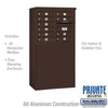 Free-Standing 4C Horizontal Mailbox with 10 Doors - Your Locker Store