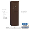 Free-Standing 4C Horizontal Parcel Locker with 1 Door - Your Locker Store