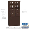 Free-Standing 4C Horizontal Mailbox with 10 Doors & 2 Parcel Lockers - Your Locker Store