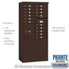 Free-Standing 4C Horizontal Mailbox with 15 Doors & 1 Parcel Locker - Your Locker Store