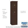 Free-Standing 4C Horizontal Parcel Locker with 2 Doors - Your Locker Store