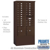 Free-Standing 4C Horizontal Mailbox with 20 Doors & 2 Parcel Lockers - Your Locker Store