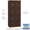 Free-Standing 4C Horizontal Parcel Locker with 6 Doors - Your Locker Store
