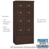 Free-Standing 4C Horizontal Parcel Locker with 8 Doors - Your Locker Store