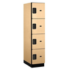 Designer Wood Locker — 4 Tier, 1 Wide