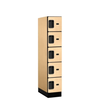 Designer Wood Locker — 5 Tier, 1 Wide
