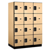 Designer Wood Locker — 4 Tier, 3 Wide