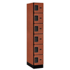 Designer Wood Locker — 6 Tier, 1 Wide