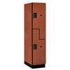 Designer Wood Locker — 2 Tier, 1 Wide — 'S' Style