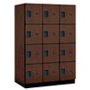 Designer Wood Locker — 4 Tier, 3 Wide