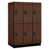 Designer Wood Locker — 2 Tier, 3 Wide
