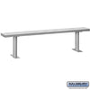 Bolt Mounted Aluminum Locker Bench
