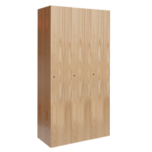 Load image into Gallery viewer, All-Wood Club Locker — 1 Tier, 3 Wide