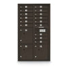4C Standard Mailbox with 15 Doors & 3 Parcel Lockers