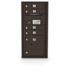 4C Standard Mailbox with 4 Doors & 1 Parcel Locker