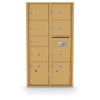 4C Standard Mailbox with 7 Doors (1 MB2, 6 MB3) & 2 Parcel Lockers