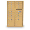 4C Standard Mailbox with 16 Doors & 2 Parcel Lookers
