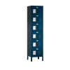 Traditional Metal Locker — 6 Tier, 1 Wide