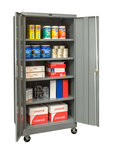Hallowell 400 Series Commercial Storage Metal Cabinet — Solid Door [MOBILE] YourLockerStore