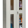 Hallowell 400 Series Commercial Storage+Wardrobe Combination Metal Cabinet — Safety View Door YourLockerStore