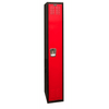 Hallowell Black Tie Steel Locker — 1 Tier, 1 Wide U1282-1MR YourLockerStore