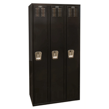 Load image into Gallery viewer, Hallowell Black Tie Steel Locker — 1 Tier, 3 Wide U1282-1ME YourLockerStore