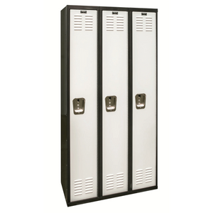 Hallowell Black Tie Steel Locker — 1 Tier, 3 Wide U1282-1MP YourLockerStore