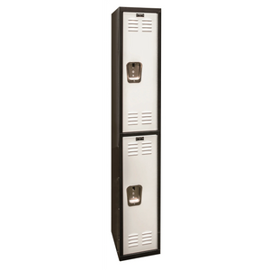 Hallowell Black Tie Steel Locker — 2 Tier, 1 Wide YourLockerStore
