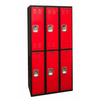 Hallowell Black Tie Steel Locker — 2 Tier, 3 Wide U3282-1MR YourLockerStore