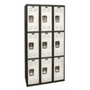 Hallowell Black Tie Steel Locker — 3 Tier, 3 Wide U3282-2MP YourLockerStore