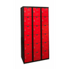 Hallowell Black Tie Steel Locker — 6 Tier, 3 Wide U3282-3MR YourLockerStore
