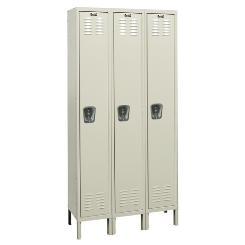 Hallowell Galvanite Steel Locker — 1 Tier, 3 Wide YourLockerStore