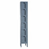 Hallowell Heavy Duty Ventilated Steel Locker — 6 Tier, 1 Wide U1228-6HDV-HG YourLockerStore