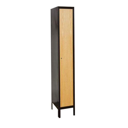 Hallowell Hybrid Metal+Wood Locker — 1 Tier, 1 Wide YourLockerStore