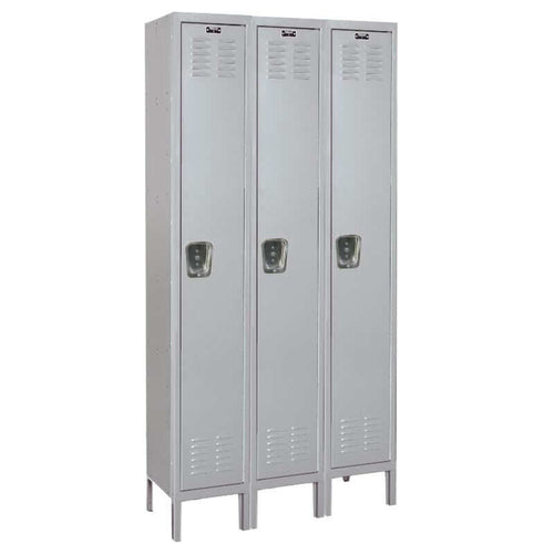 Hallowell MedSafe Antimicrobial Louvered Steel Locker — 1 Tier, 3 Wide UMS3288-1PL-AM YourLockerStore