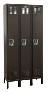 Hallowell Premium Louvered Steel Locker — 1 Tier, 3 Wide U3228-1ME YourLockerStore