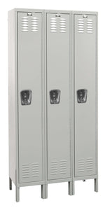 Hallowell Premium Louvered Steel Locker — 1 Tier, 3 Wide U3228-1PL YourLockerStore