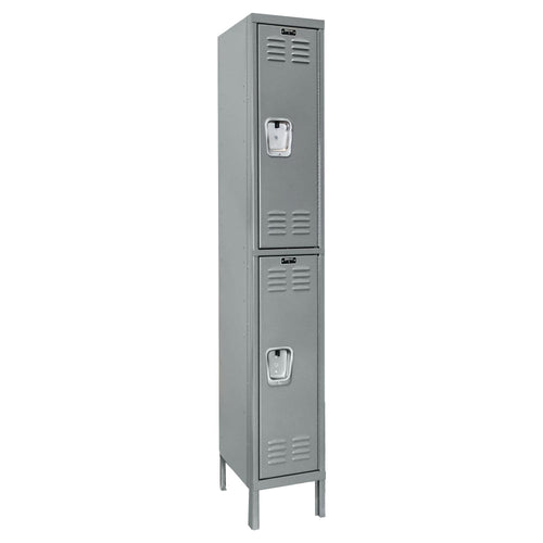 Hallowell Premium Louvered Steel Locker — 2 Tier, 1 Wide U1226-2HG YourLockerStore
