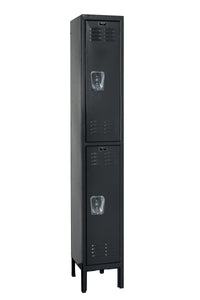 Hallowell Premium Louvered Steel Locker — 2 Tier, 1 Wide U1228-2ME YourLockerStore