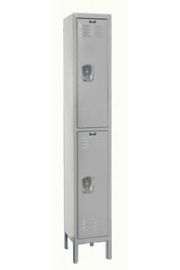 Hallowell Premium Louvered Steel Locker — 2 Tier, 1 Wide U1228-2PL YourLockerStore