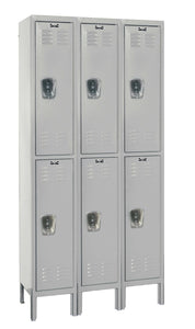 Hallowell Premium Louvered Steel Locker — 2 Tier, 3 Wide U3228-2PL YourLockerStore