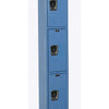 Hallowell Premium Louvered Steel Locker — 3 Tier, 1 Wide U1228-3MB YourLockerStore