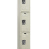 Hallowell Premium Louvered Steel Locker — 3 Tier, 1 Wide U1228-3PT YourLockerStore