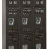 Hallowell Premium Louvered Steel Locker — 3 Tier, 3 Wide U3228-3ME YourLockerStore