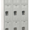 Hallowell Premium Louvered Steel Locker — 3 Tier, 3 Wide U3228-3PL YourLockerStore
