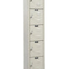 Hallowell Premium Louvered Steel Locker — 5 Tier, 1 Wide U1228-5PT YourLockerStore
