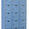 Hallowell Premium Louvered Steel Locker — 6 Tier, 3 Wide U3228-6MB YourLockerStore