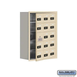 Salsbury Industries Cell Phone Locker — 5 Tier, 3 Wide [15 A Doors] 19158-15SRC YourLockerStore