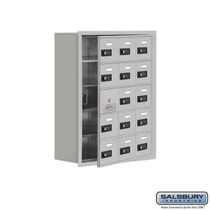 Salsbury Industries Cell Phone Locker — 5 Tier, 3 Wide [15 A Doors] YourLockerStore